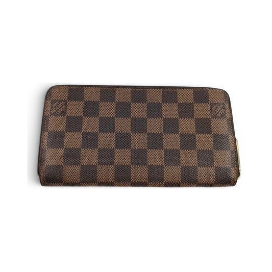 Louis Vuitton Zippy Organizer Damier Ebene, Brown, Canvas, Wallet