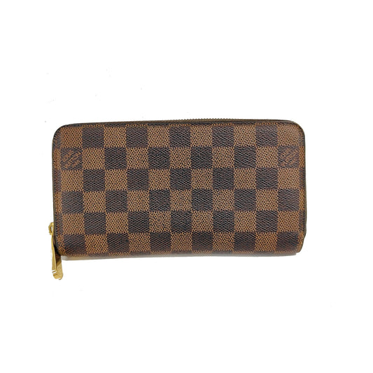 Louis Vuitton Zippy Organizer Damier Ebene, Brown, Canvas, Wallet