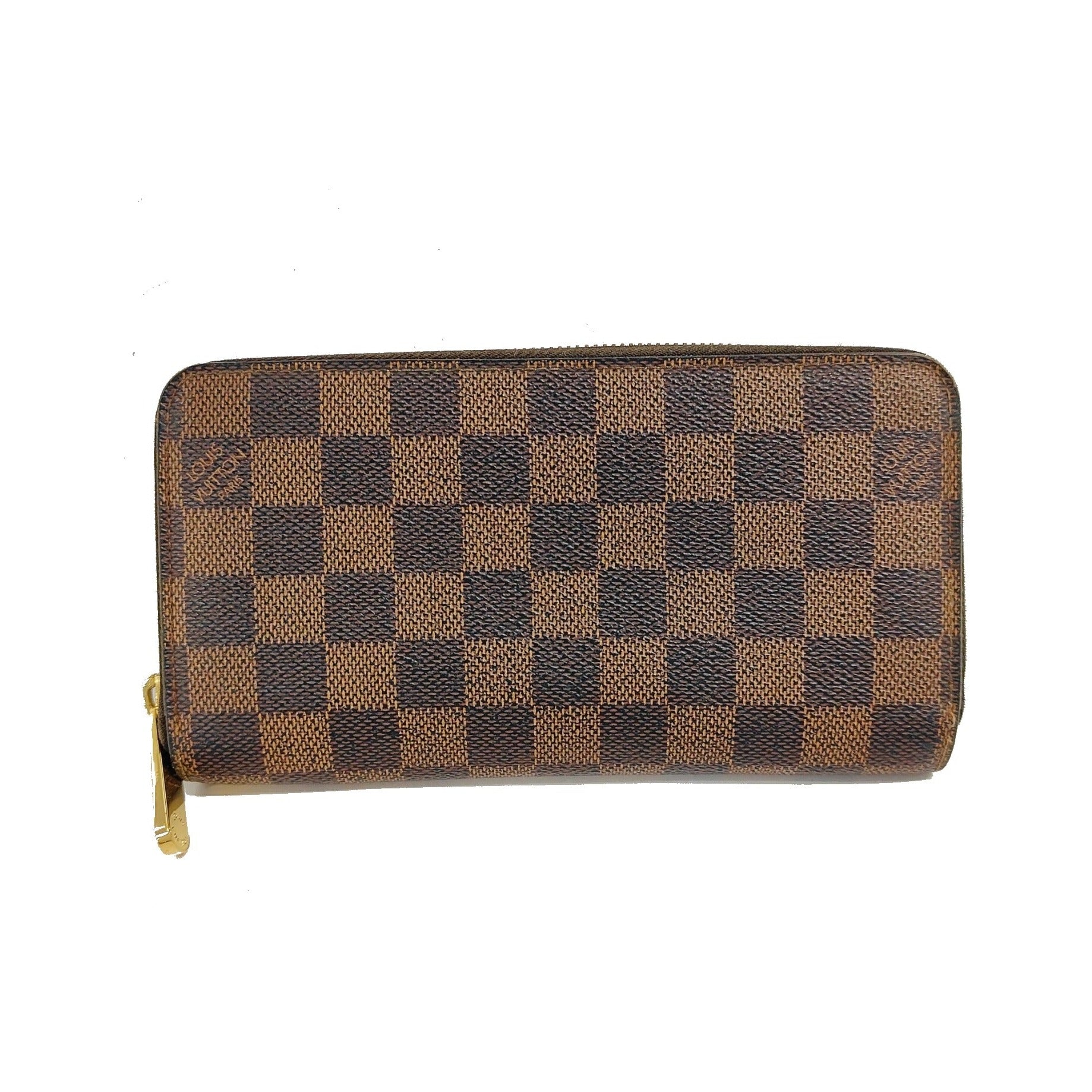 Louis Vuitton Zippy Organizer Damier Ebene, Brown, Canvas, Wallet