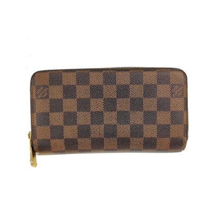 Louis Vuitton Zippy Organizer Damier Ebene, Brown, Canvas, Wallet