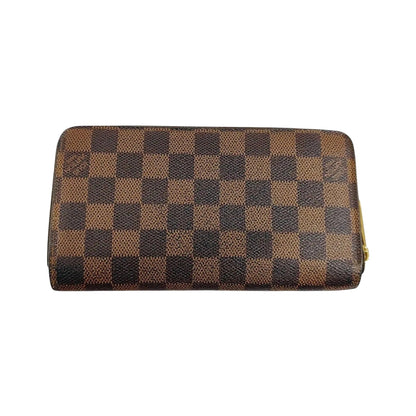 Louis Vuitton Zippy Organizer Damier Ebene, Brown, Canvas, Wallet