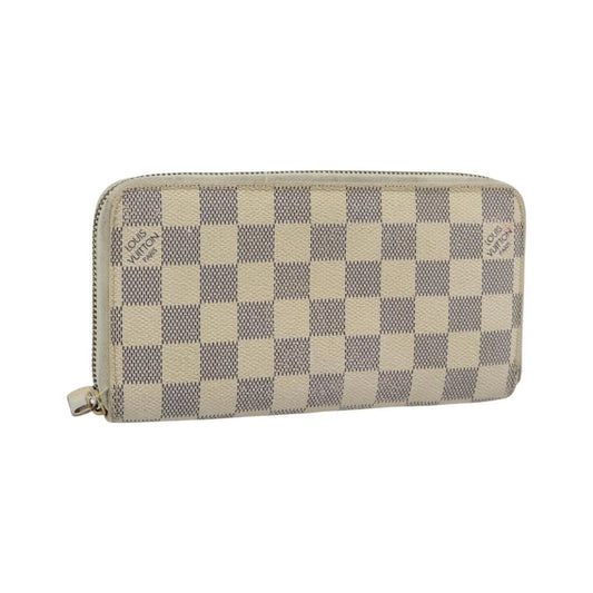 Louis Vuitton Zippy Organizer Damier Ebene, Beige, Canvas, Wallet