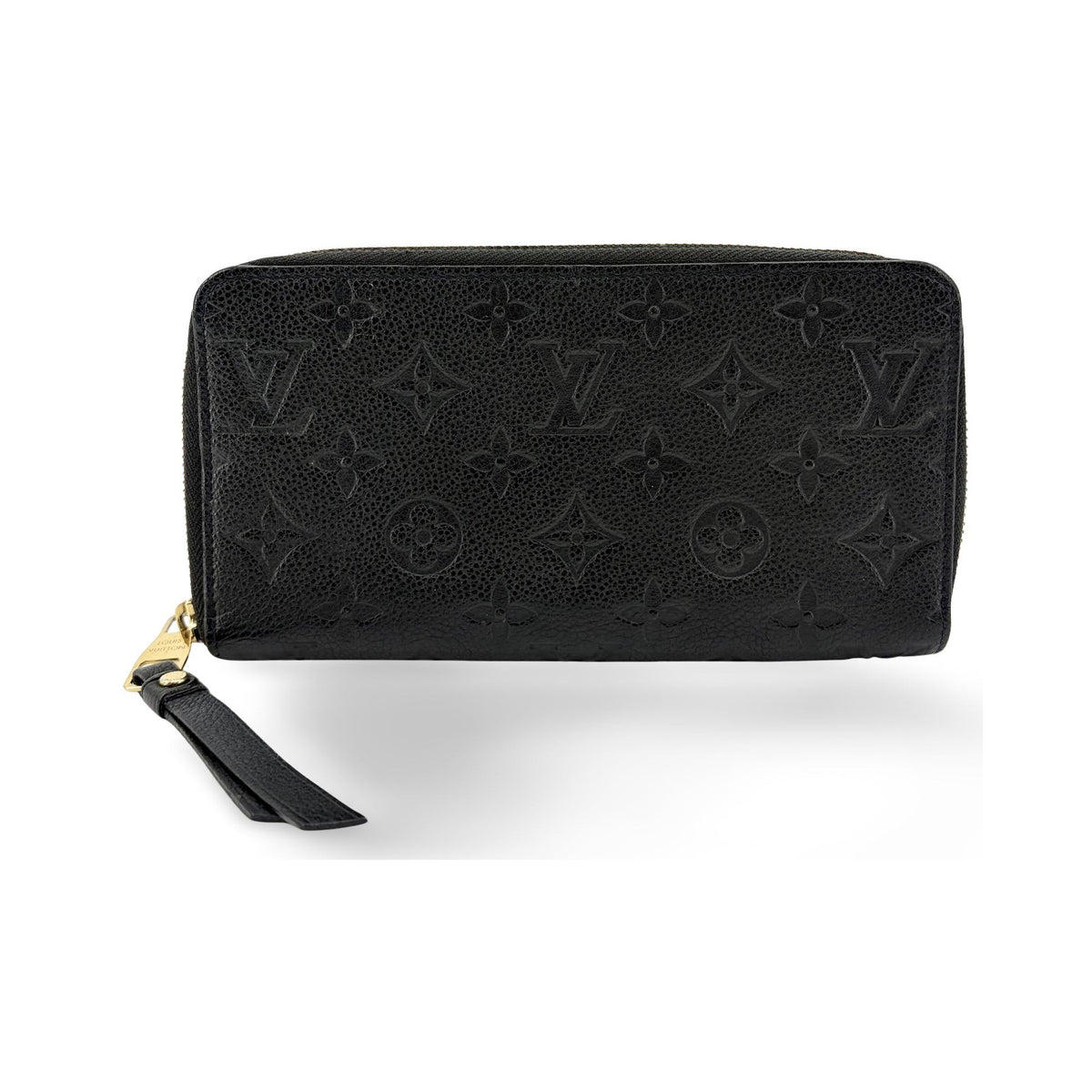 Louis Vuitton Zippy Organizer Ombre Leather, Black, Leather, Wallet