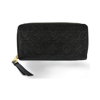 Louis Vuitton Zippy Organizer Ombre Leather, Black, Leather, Wallet