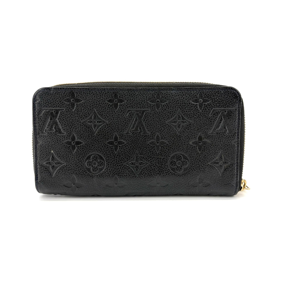 Louis Vuitton Zippy Organizer Ombre Leather, Black, Leather, Wallet