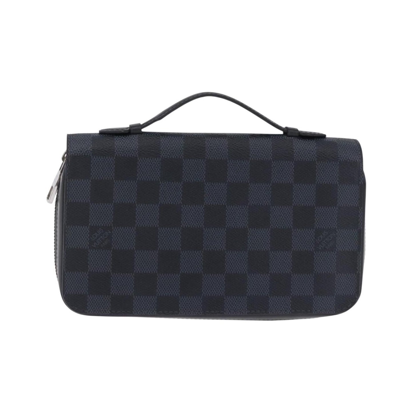 Louis Vuitton Zippy XL Damier Leather, Black, Canvas, Wallet