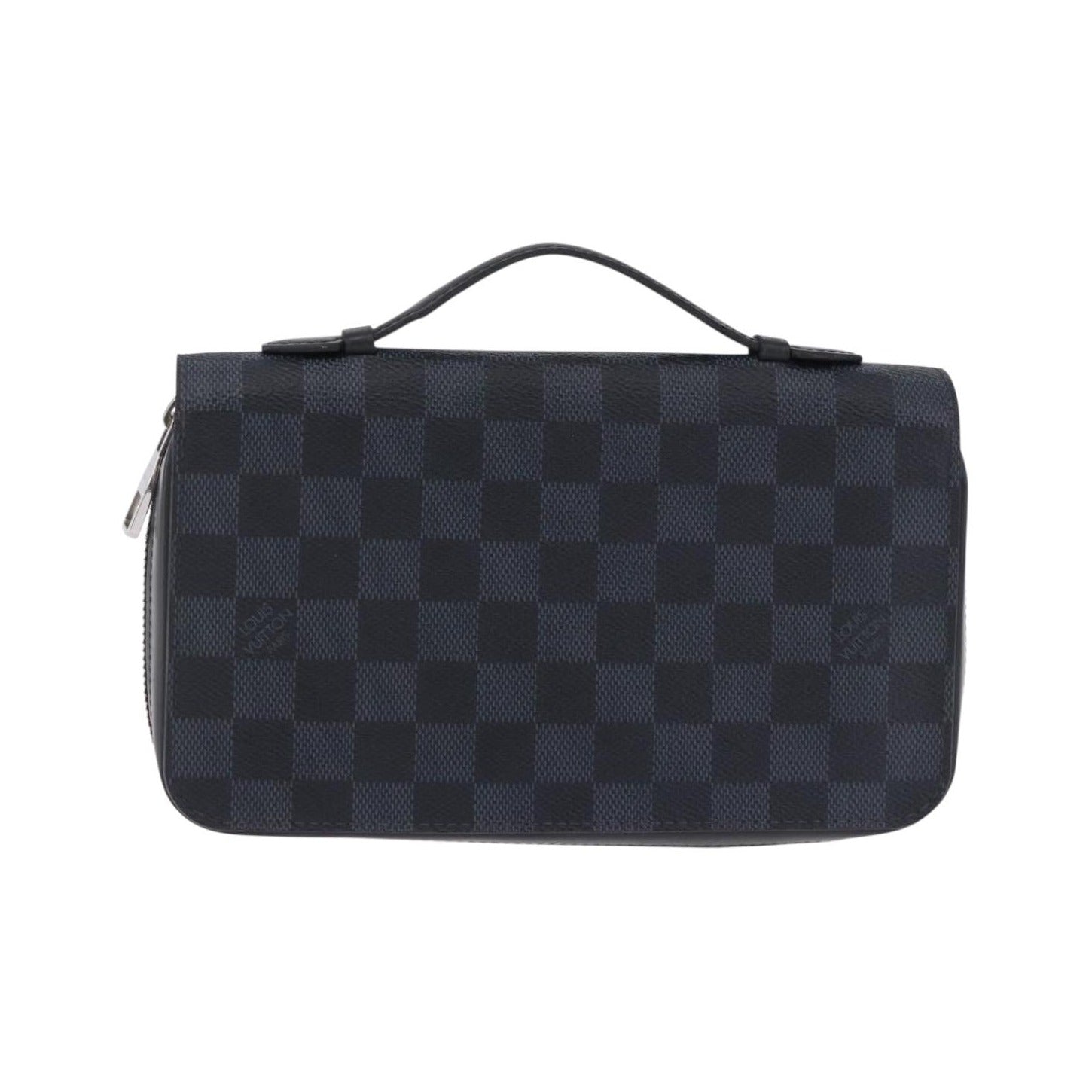 Louis Vuitton Zippy XL Damier Leather, Black, Canvas, Wallet