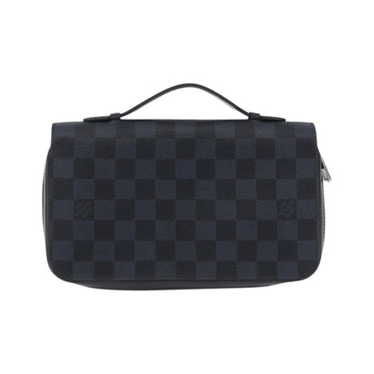 Louis Vuitton Zippy XL Damier Leather, Black, Canvas, Wallet