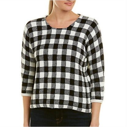Maje Max Gingham Knit Sweater - Brandsamsara