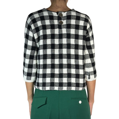 Maje Max Gingham Knit Sweater - Brandsamsara