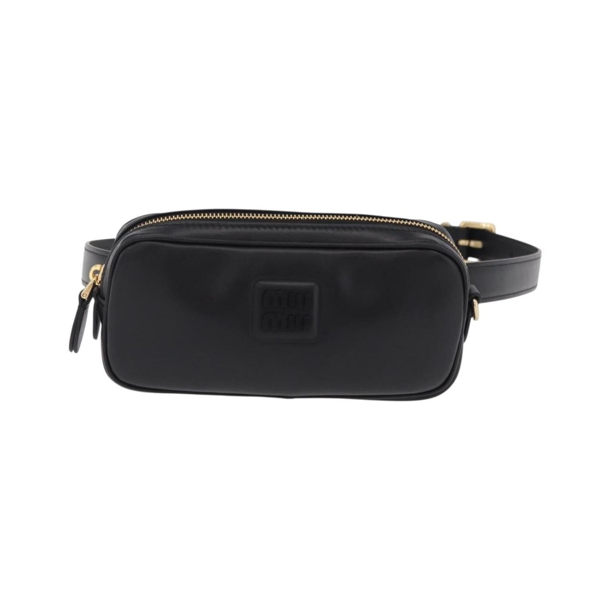 Miu Miu Arcadie Camera Leather, Black, Leather, Handbag