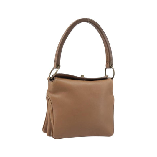 Miu Miu Beau Top Handle Leather, Brown, Leather, Handbag