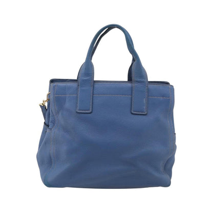 Miu Miu Beau Top Handle Leather, Blue, Leather, Handbag