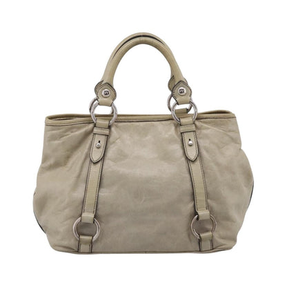 Miu Miu Bow Satchel Cervo Leather, Beige, Leather, Handbag