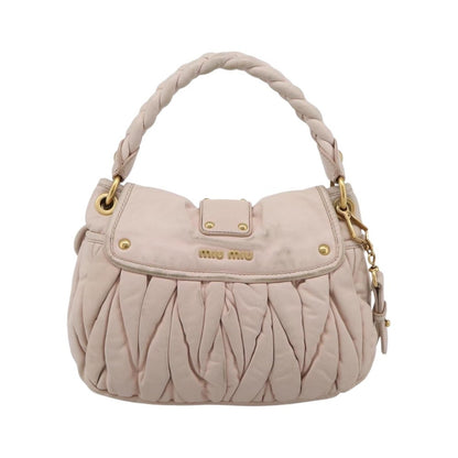 Miu Miu Coffer Hobo Matelasse Leather, Pink, Leather, Handbag