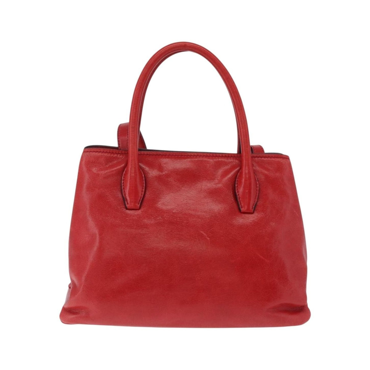 Miu Miu Convertible Vitello Shine, Red, Leather, Tote Bag
