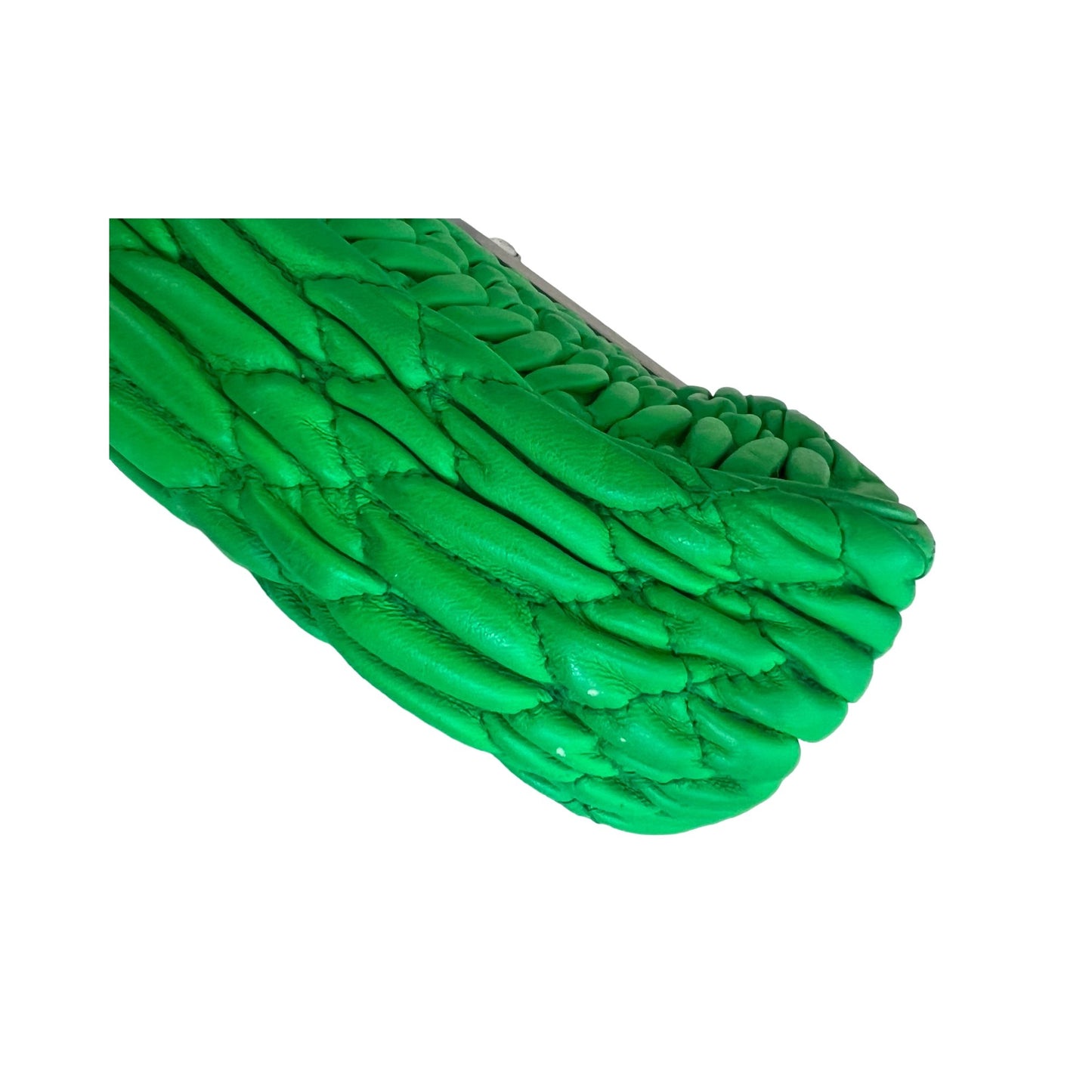 Miu Miu Frame Clutch Matelasse Lux Kiss Lock Clutch, Green, Leather, Clutch