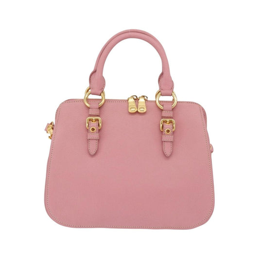 Miu Miu Madras Bowler Leather, Pink, Leather, Handbag