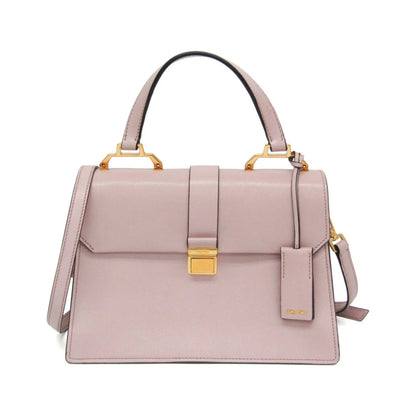 Miu Miu Madras Convertible Compartment Top Handle Leather, Pink, Leather, Handbag