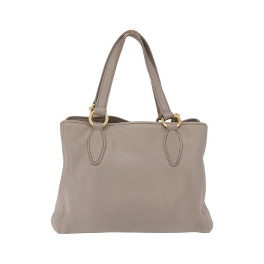 Miu Miu Madras Leather, Gray, Leather, Shoulder Bag