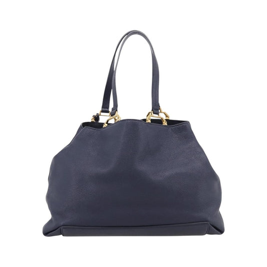 Miu Miu Madras Leather, Navy, Leather, Shoulder Bag