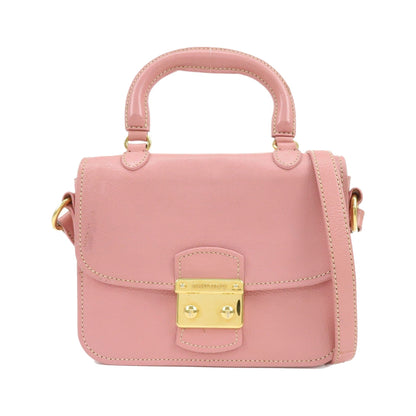 Miu Miu Madras Top Handle Leather, Pink, Leather, Handbag