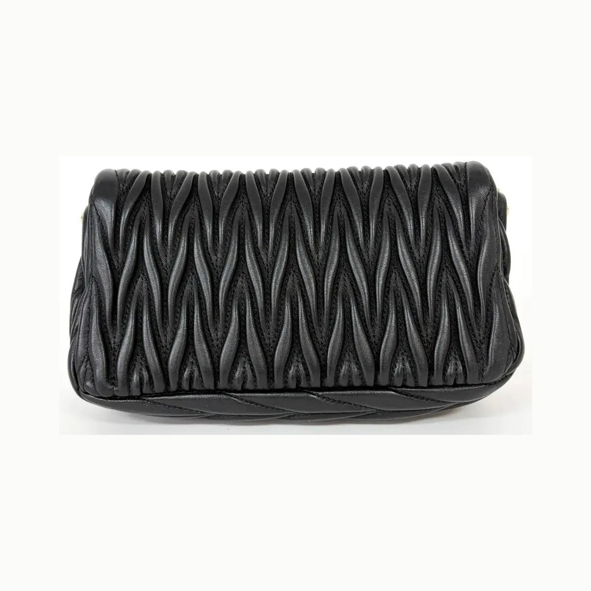 Miu Miu Nappa Matelassè Leather, Black, Leather, Handbag