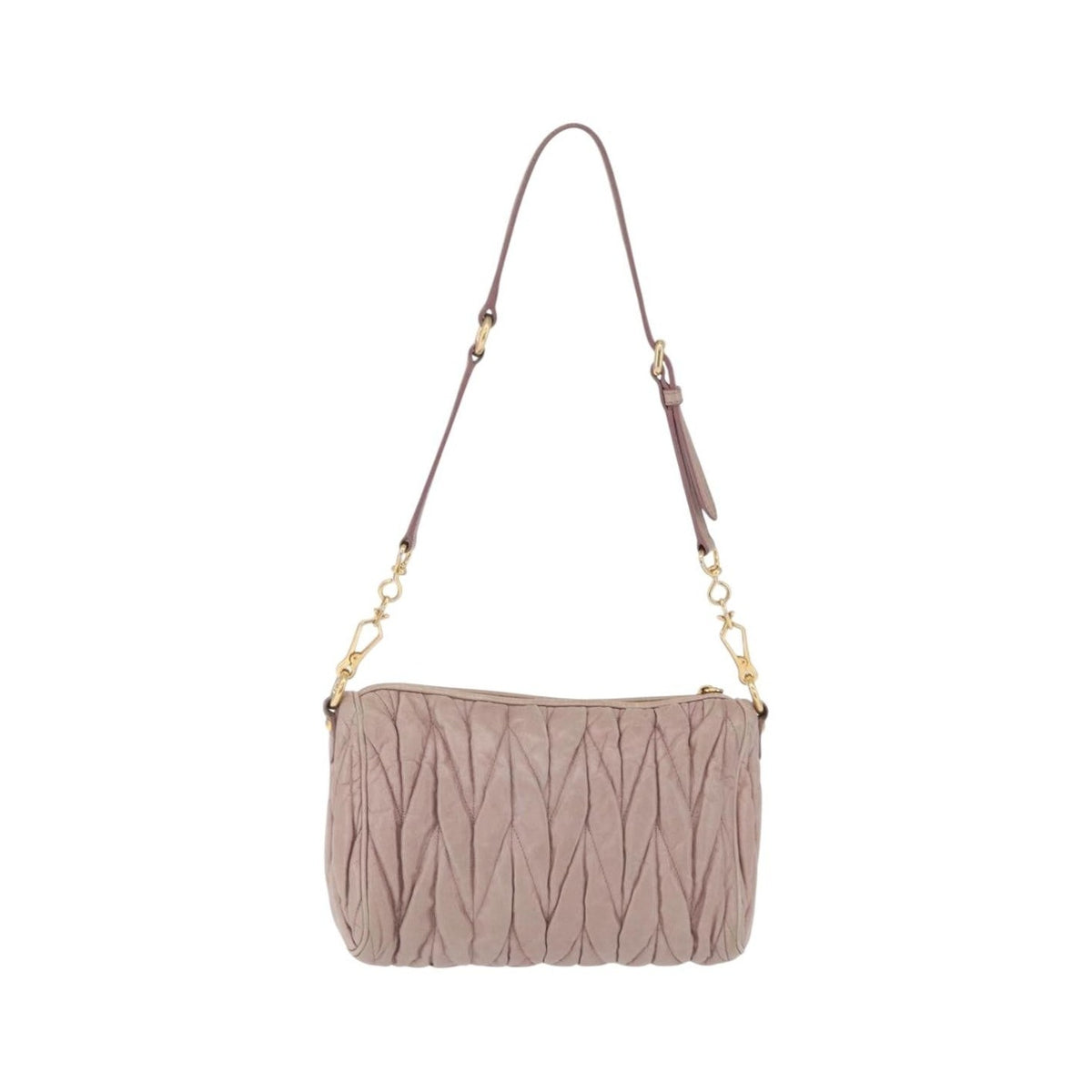 Miu Miu Shoulder Matelasse Leather, Pink, Leather, Shoulder Bag