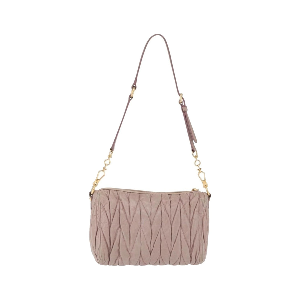 Miu Miu Shoulder Matelasse Leather, Pink, Leather, Shoulder Bag