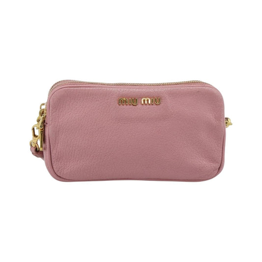 Miu Miu Vintage Leather, Pink, Leather, Handbag