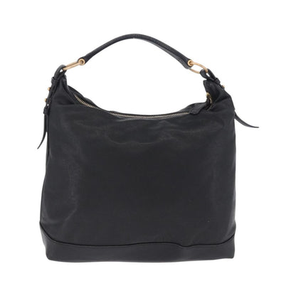 Miu Miu Zip Front Pocket Shopping Tote Leather, Black, Leather, Shoulder Bag