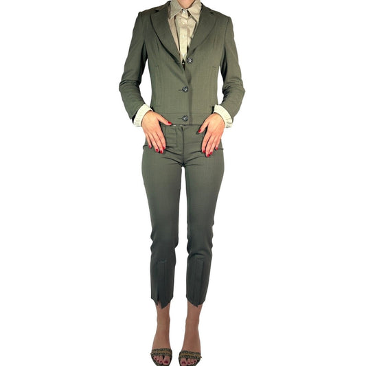 Moschino Stretch Wool 2 PC Suit Set - Brandsamsara
