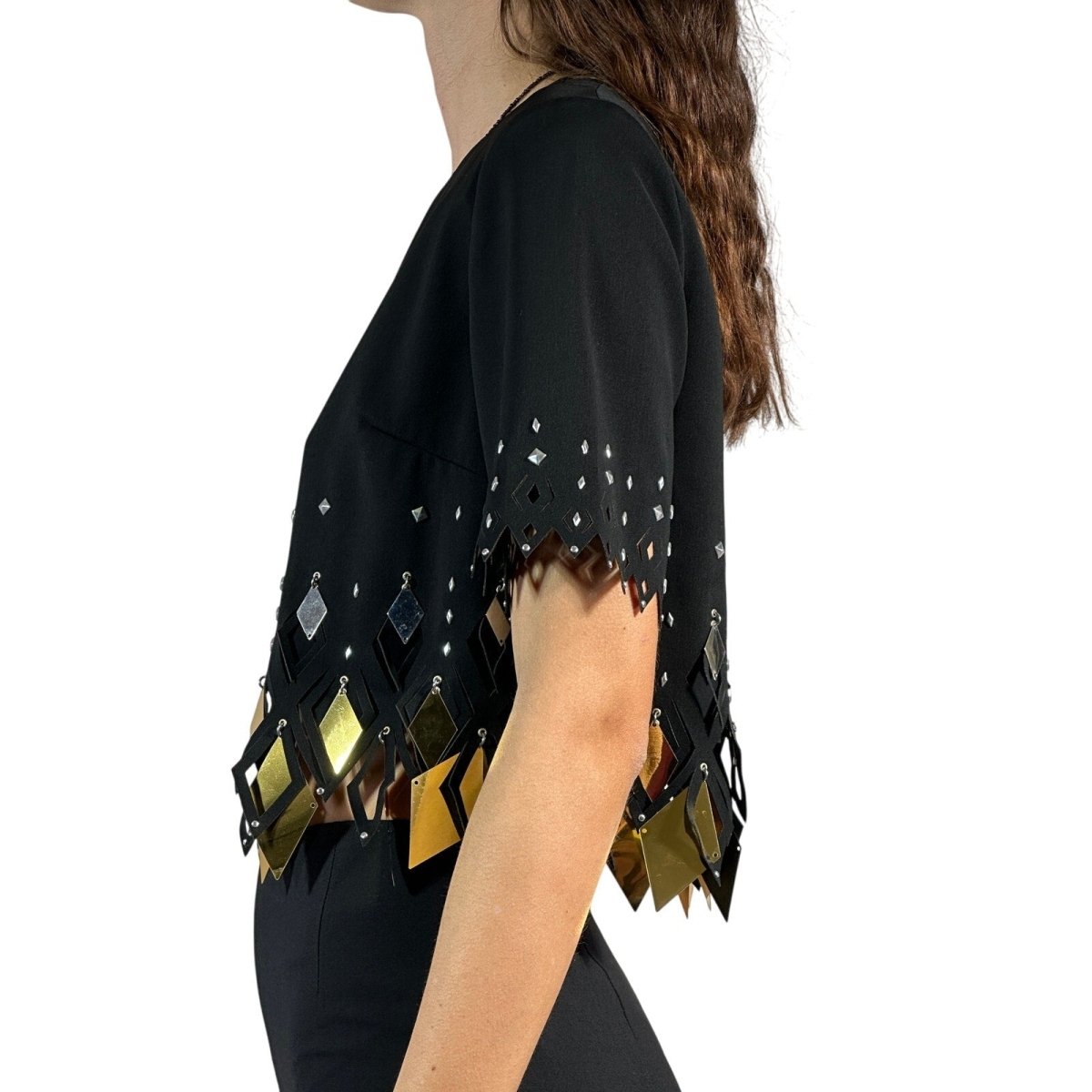 NEW PACO RABANNE Embellished Crop Top - Brandsamsara