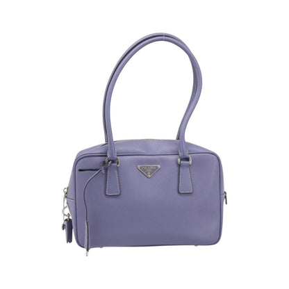 Prada Bauletto Saffiano, Purple, Leather, Handbag