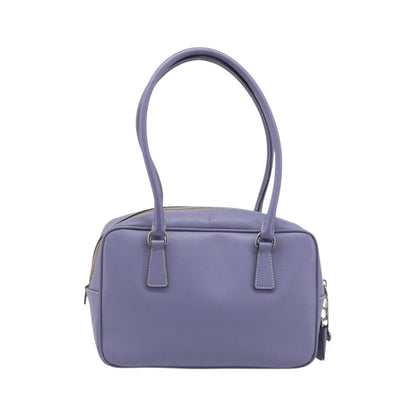 Prada Bauletto Saffiano, Purple, Leather, Handbag