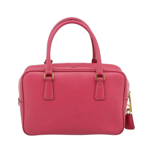 Prada Bauletto Saffiano Leather, Pink, Leather, Handbag