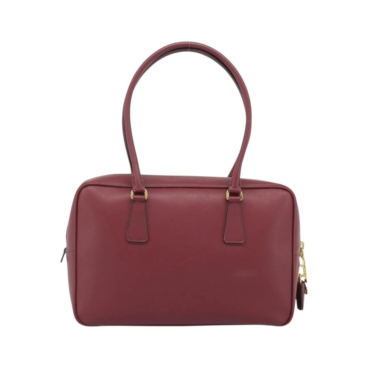 Prada Bauletto Saffiano Leather, Red, Leather, Handbag