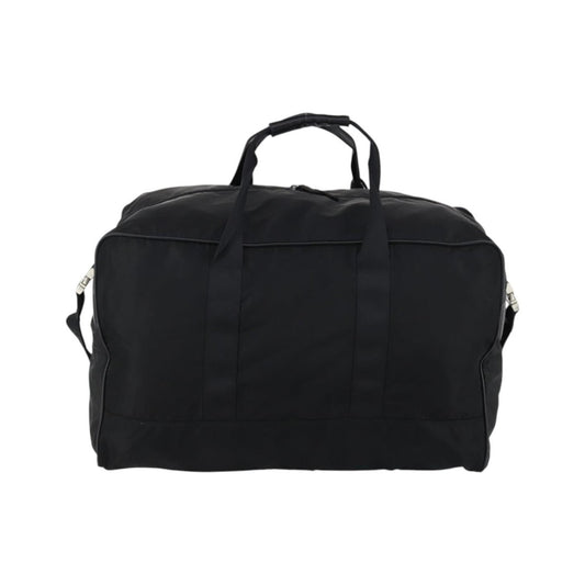 Prada Boston Tessuto, Black, Nylon, Handbag