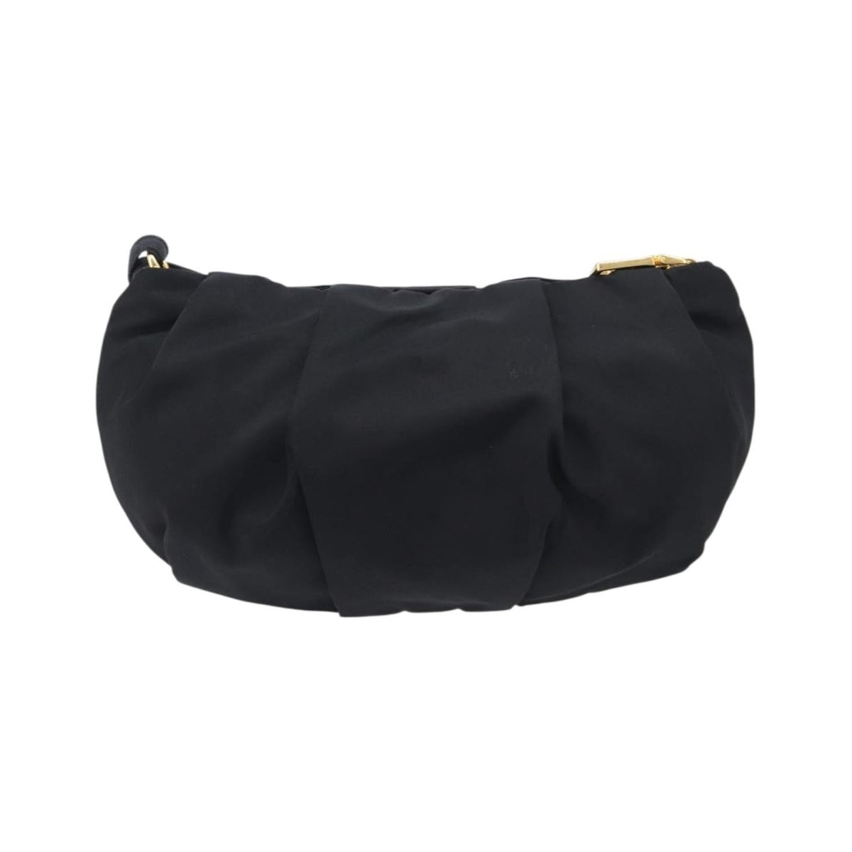 Prada Bow Wristlet Tessuto, Black, Nylon, Clutch