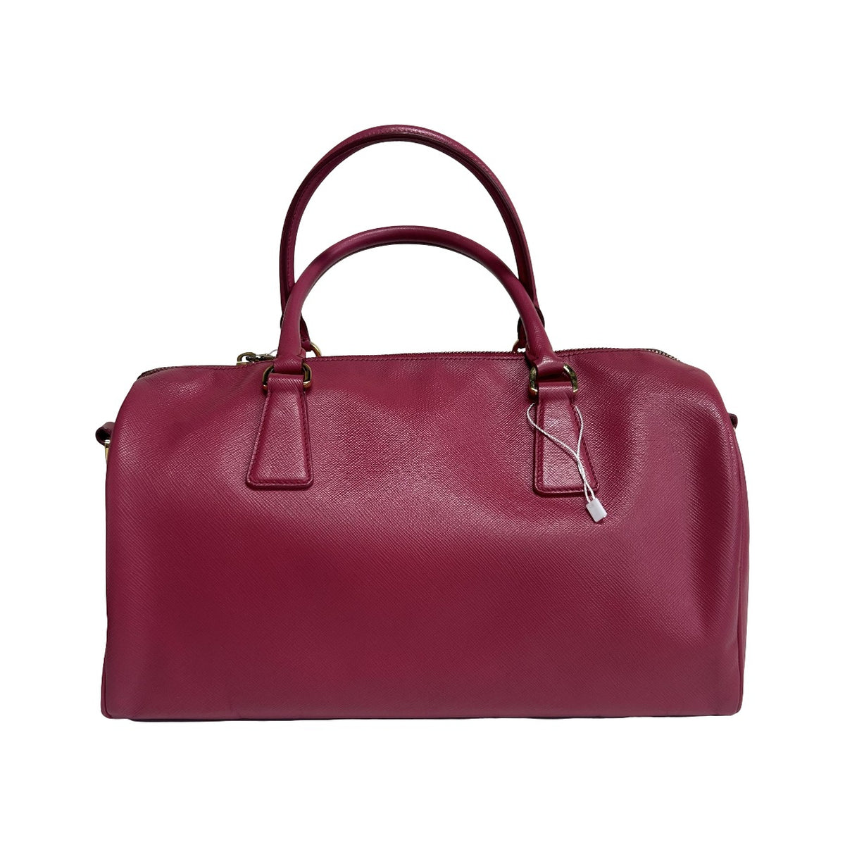 Prada Bowler Perforated Saffiano Leather, Pink, Leather, Handbag