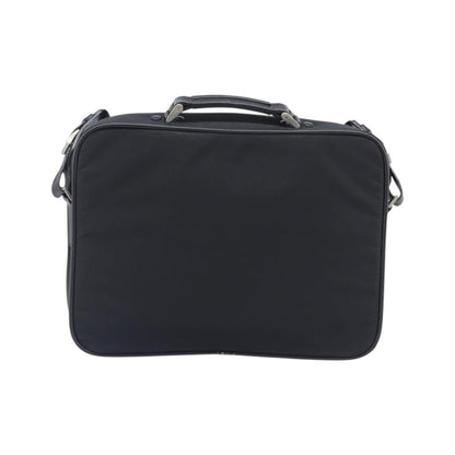 Prada Briefcase Tessuto and Saffiano Leather, Black, Nylon, Briefcase