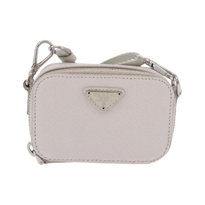 Prada Brique Camera Crossbody Bag Saffiano Leather, Beige, Leather, Clutch
