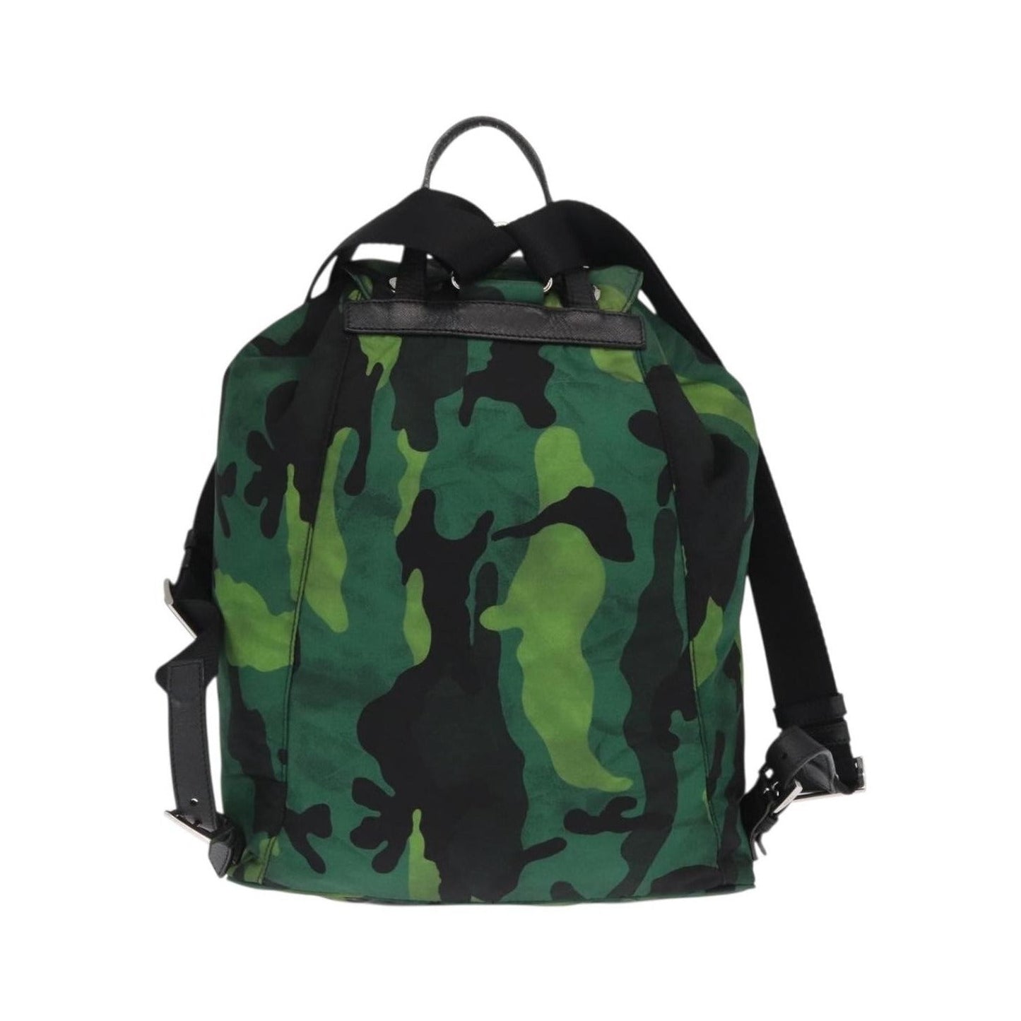 Prada Camouflage Backpack Tessuto, Green, Nylon, Backpack