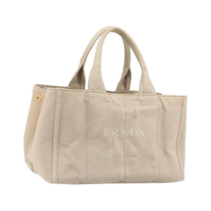 Prada Canapa Canvas, Beige, Canvas, Tote Bag
