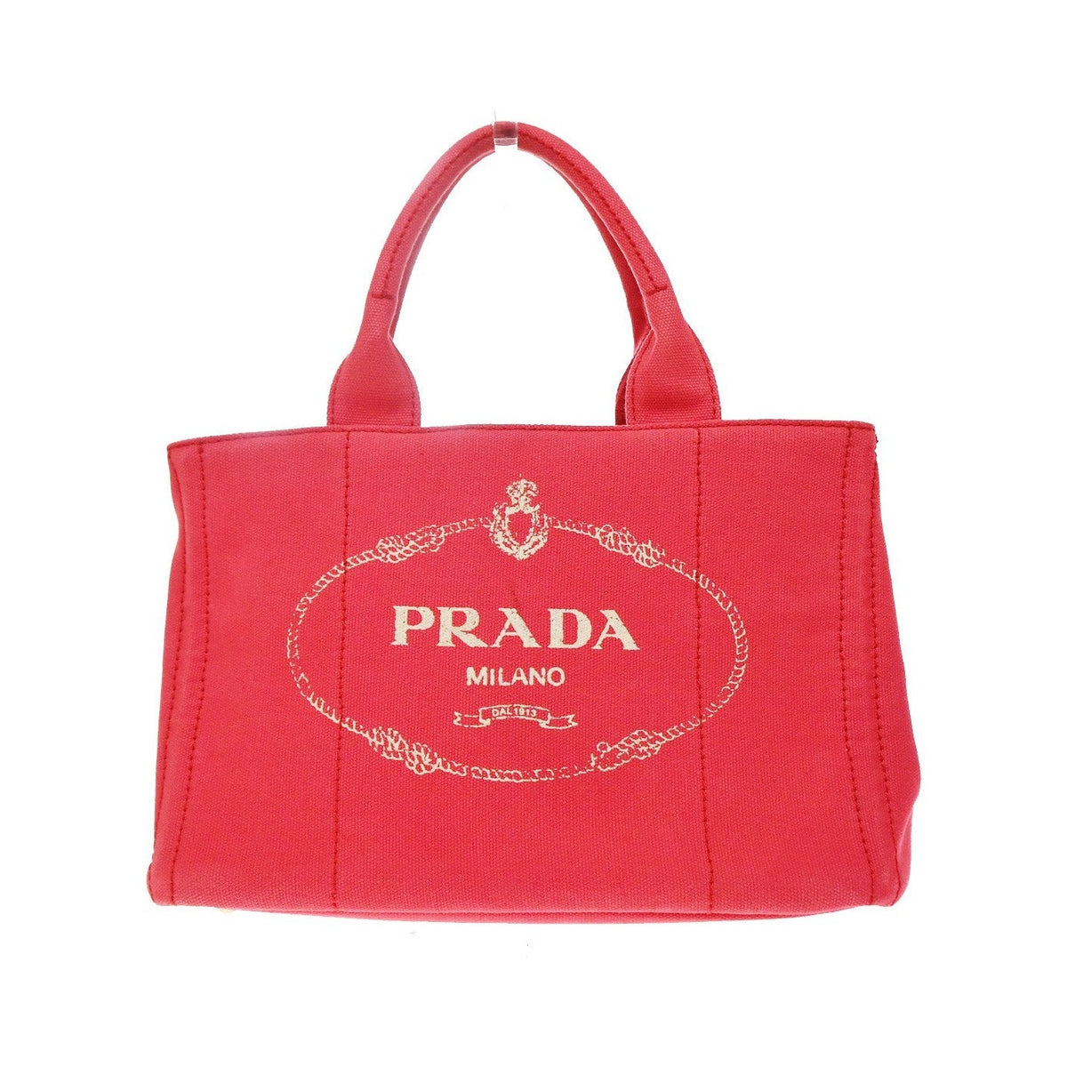 Prada Canapa Canvas, Red, Canvas, Tote Bag