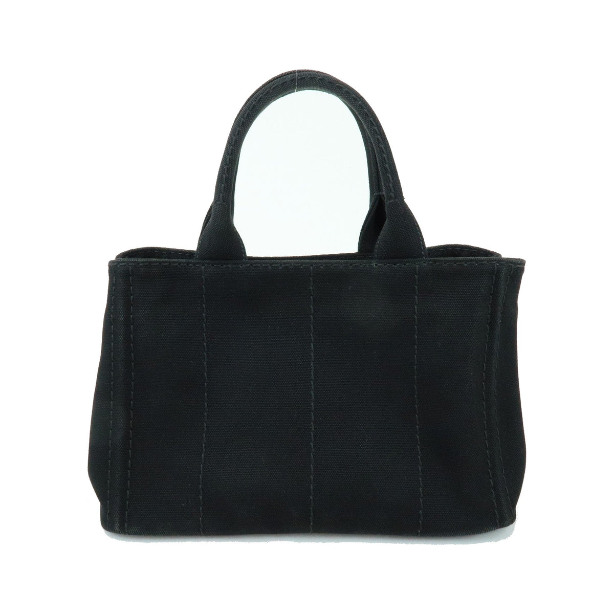 Prada Canapa Canvas, Black, Canvas, Tote Bag