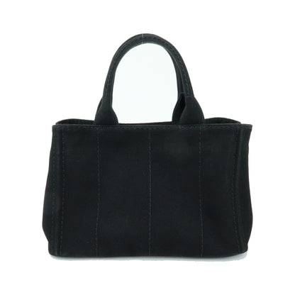 Prada Canapa Canvas, Black, Canvas, Tote Bag
