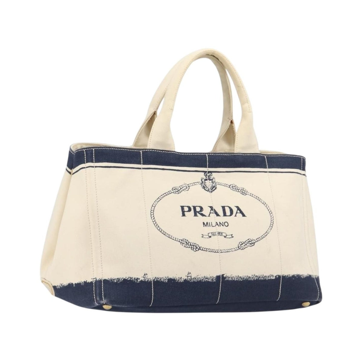 Prada Canapa Canvas, Beige, Canvas, Tote Bag