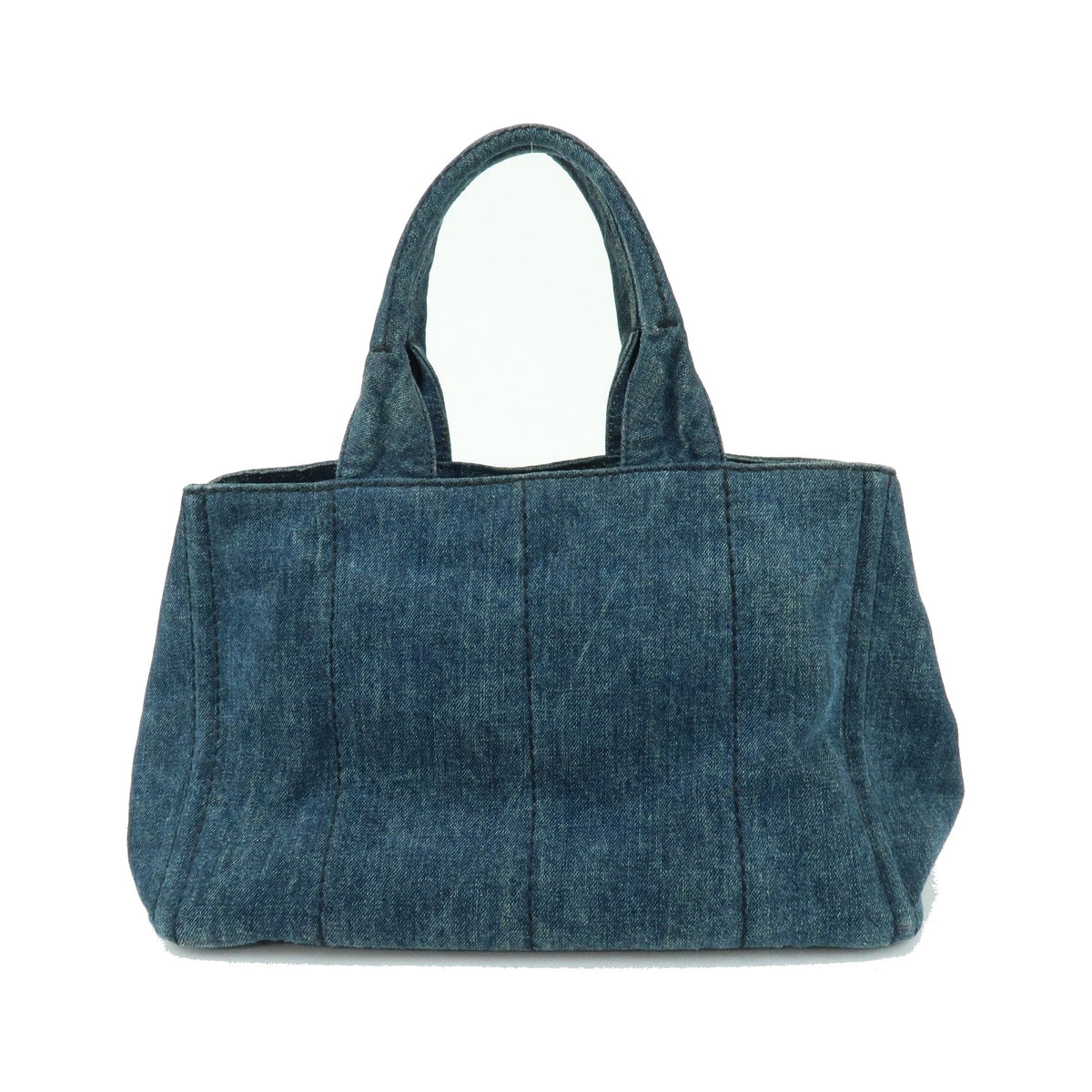 Prada Canapa Denim, Blue, Denim, Tote Bag