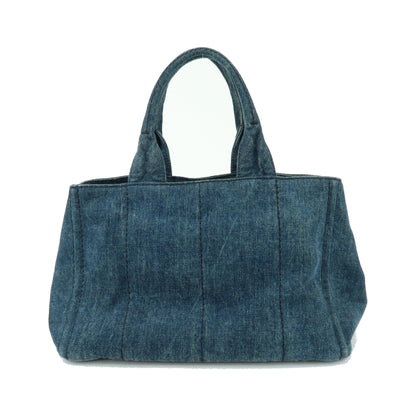 Prada Canapa Denim, Blue, Denim, Tote Bag